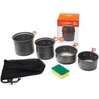 Посуда Naturehike NH15T401-G из четырех предметов, 6927595787212 Посуда Naturehike NH15T401-G из четырех предметов, 6927595787212