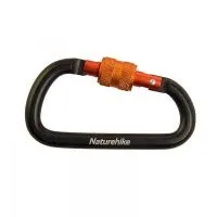 Карабин многофункциональный с муфтой Naturehike NH15A008-D D-Type 8cm чёрный Карабин многофункциональный с муфтой Naturehike NH15A008-D D-Type 8cm чёрный