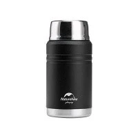 Термос Naturehike NH20SJ041  750мл (для еды) , черный, 6927595767481 (Витрин. образец)