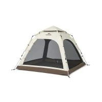 Палатка Naturehike Ango Automatic CNK2550WS010 трёхместная, большая, бежевая с коричневым