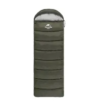 Зеленый Спальный мешок Naturehike U Series Двойной хлопок осень-зима Green U350, 6927595767238