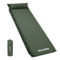Коврик Naturehike CNK2450WS020 D04 10см с подушкой R7.8 самонадувной туристический зеленый