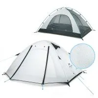 Палатка Naturehike 210T65D  NH18Z022-P двухместная белая, 6927595729625 Палатка Naturehike 210T65D  NH18Z022-P двухместная белая, 6927595729625