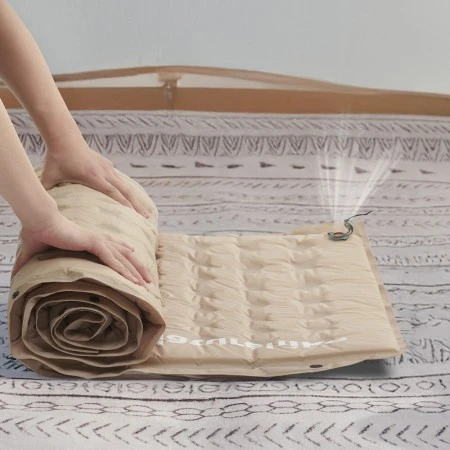 Коврик Naturehike CNK2550WS025 D Series 3см с подушкой R3.1 Double самонадувной туристический бежевый