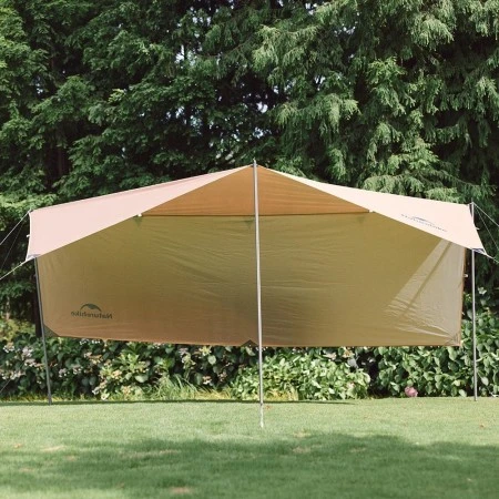 Тент Naturehike Cloud CNK2450WS025 150D, 400×292 см для кемпинга, светло-коричневый (без стоек)