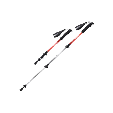 Треккинговая палка Naturehike ST01 6061 AL с 3 узлами 50-100 Red, 6927595720288