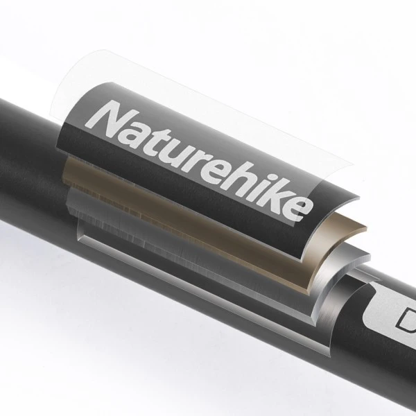 Палка треккинговая Naturehike 7075 AL NH17D017-D 61-135 черный