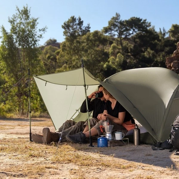 Палатка Naturehike Mongar CNK2550WS037 20D двухместная, зеленый