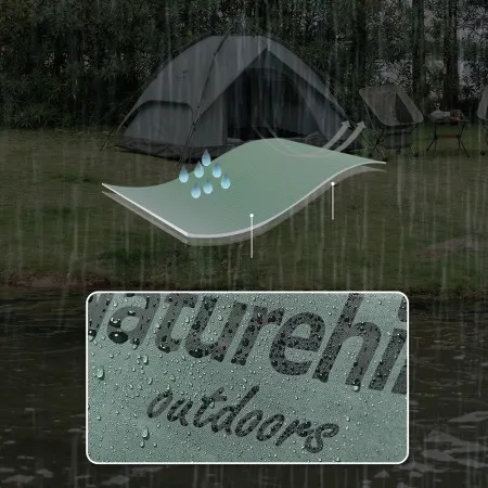 Палатка Naturehike автоматическая NH21ZP008, трехместная, серо-зеленая, 6927595777442