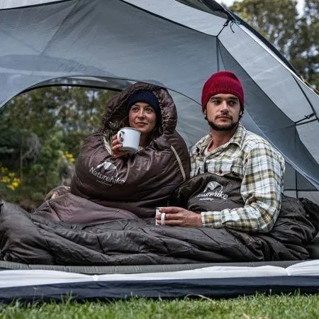 Спальный мешок Naturehike U Series Двойной хлопок осень-зима Brown U350, молния слева, 6927595767221BL Спальный мешок Naturehike U Series Двойной хлопок осень-зима Brown U350, молния слева, 6927595767221BL