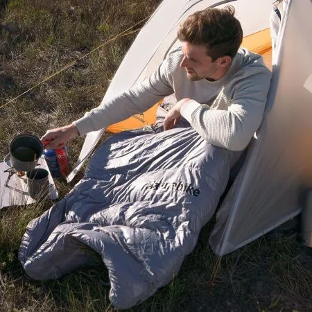 Мешок спальный Naturehike CW400 NH18C400-D с утиным пухом, размер M, серый