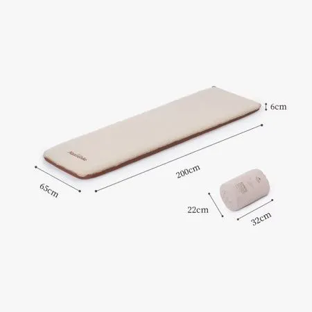 Коврик самонадувной Naturehike NH21FCD11 бежево-коричневый 6см, 6927595793312