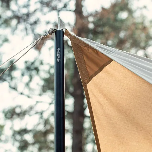 Стойка для тента Naturehike NH20PJ040 алюминиевый сплав 2.4 м, 4 секции, цвет черный, 6927595782538