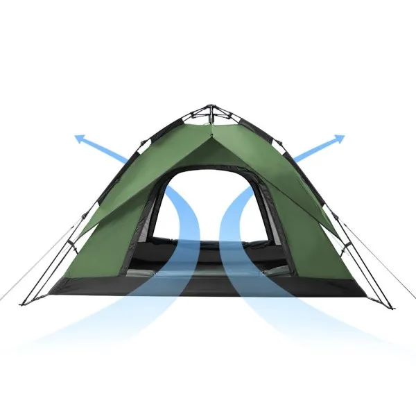 Палатка Naturehike автоматическая NH21ZP008, трехместная, зеленая, 6976023922336 Палатка Naturehike автоматическая NH21ZP008, трехместная, зеленая, 6976023922336