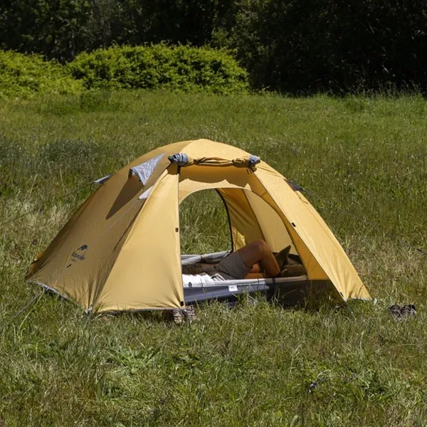 Палатка Naturehike P-Series NH18Z033-P 210T/65D, трехместная, серо-голубая, 6927595783634 Палатка Naturehike P-Series NH18Z033-P 210T/65D, трехместная, серо-голубая, 6927595783634