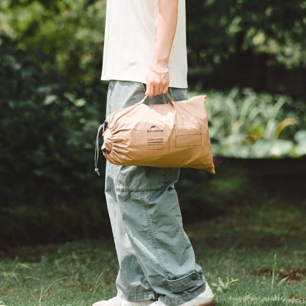 Тент Naturehike Cloud CNK2450WS025 150D, 400×292 см для кемпинга, светло-коричневый (без стоек)