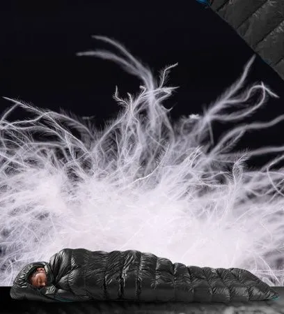 Мешок спальный Naturehike CWZ400 NH19W400-Z с пуховым конвертом  М черный, 6927595765357