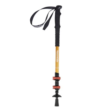 Палка треккинговая Naturehike ST01 6061 AL NH17D001-Z  с 3 узлами женская 57-120 золотой (Витрин. образец)