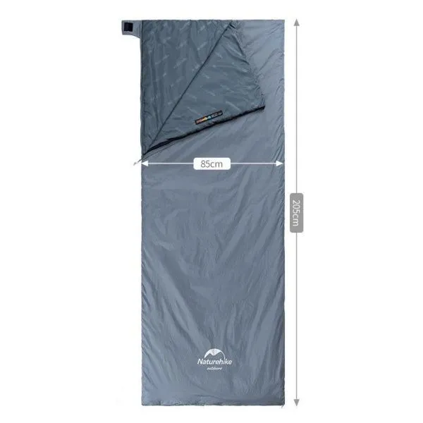 Ультралёгкий спальный мешок Naturehike тип конверт LW180 лето Blue Size XL, 6927595777978 Ультралёгкий спальный мешок Naturehike тип конверт LW180 лето Blue Size XL, 6927595777978