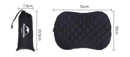 Чехол Naturehike на подушку для путешествий NH17Z025-T, черная, 6927595722138