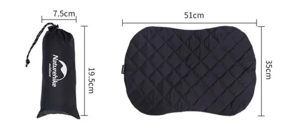 Чехол Naturehike на подушку для путешествий NH17Z025-T, черная, 6927595722138 Чехол Naturehike на подушку для путешествий NH17Z025-T, черная, 6927595722138