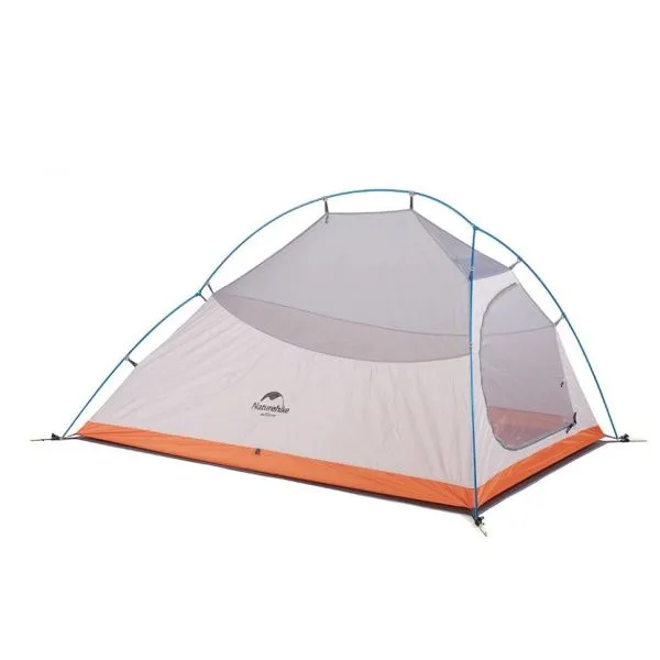 Палатка Naturehike Cloud UP II 210T NH17T001-T двухместная с ковриком, оранжевая, 6927595730584 Палатка Naturehike Cloud UP II 210T NH17T001-T двухместная с ковриком, оранжевая, 6927595730584