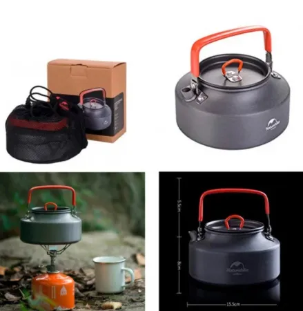 Чайник Naturehike NH17C020-H 1.6л серый, 6927595731932