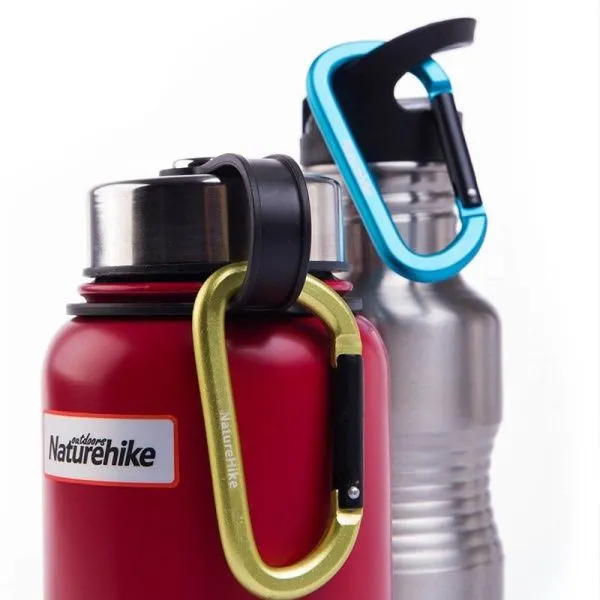 Карабин многофункциональный Naturehike NH15A001-H D-Type 8cm голубой Карабин многофункциональный Naturehike NH15A001-H D-Type 8cm голубой