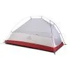 Палатка Naturehike Сloud up 1 NH18T010-T одноместная  с ковриком , серо-красная, 6927595730522