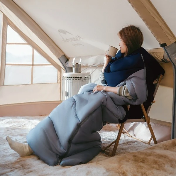 Спальный мешок Naturehike Sunny Day PL02 CNK2550WS028 U450, зеленый с коричневым, молния справа