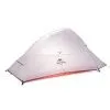 Палатка Naturehike Сloud up 2 20D NH17T001-T двухместная с ковриком, серая, 6927595724668