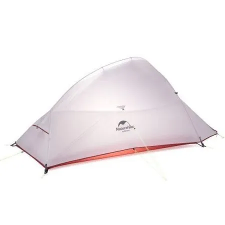 Палатка Naturehike Сloud up 2 20D NH17T001-T двухместная с ковриком, серая, 6927595724668