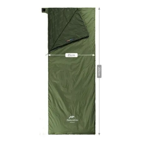 Мешок спальный Naturehike NH21MSD09 мини LW180, размер XL, зеленый, молния справа, 6927595777961