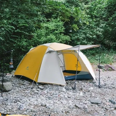 Палатка 3-местная Naturehike Yunchuan-Pro Ultra-Light 4 Seasons CNK2300ZP024 желтый/серый Палатка 3-местная Naturehike Yunchuan-Pro Ultra-Light 4 Seasons CNK2300ZP024 желтый/серый