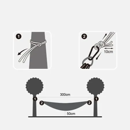 Гамак Naturehike  NH18D002-C  оранжевый, 6927595728086