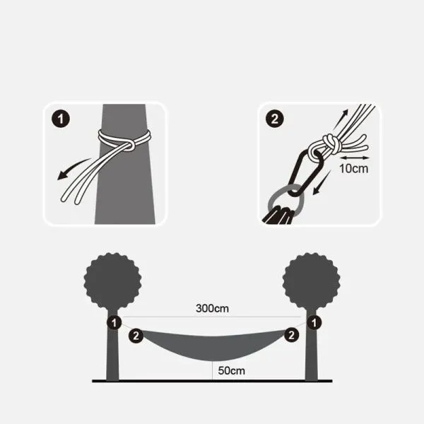 Гамак Naturehike  NH18D002-C  оранжевый, 6927595728086