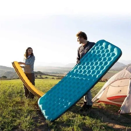 Коврик надувной Naturehike NH20FCD02, голубой, 6927595746509
