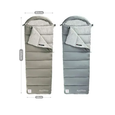 Ультралёгкий спальный мешок Naturehike CNK2350WS023 M300 хлопковый с капюшоном весна осень серый Ультралёгкий спальный мешок Naturehike CNK2350WS023 M300 хлопковый с капюшоном весна осень серый