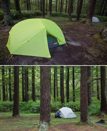 Палатка 2-местная Naturehike сверхлегкая Mongar NH17T007-M, 20D , светло-зеленый