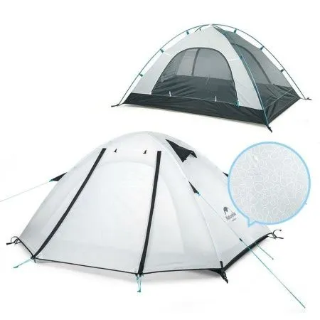 Палатка Naturehike 210T65D  NH18Z022-P двухместная белая, 6927595729625