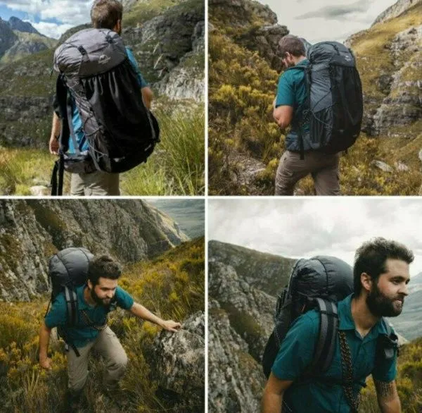 Рюкзак Naturehike NH20BB113 40 л + 5 л походный  черный, 6927595765401 Рюкзак Naturehike NH20BB113 40 л + 5 л походный  черный, 6927595765401