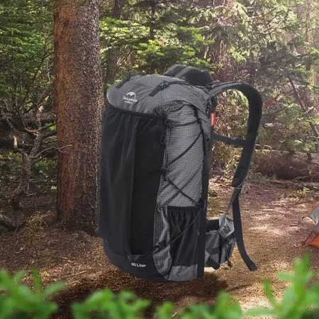 Рюкзак Naturehike Rock Series NH19BP095 60L+5L с рамой, dyneema, черный Рюкзак Naturehike Rock Series NH19BP095 60L+5L с рамой, dyneema, черный