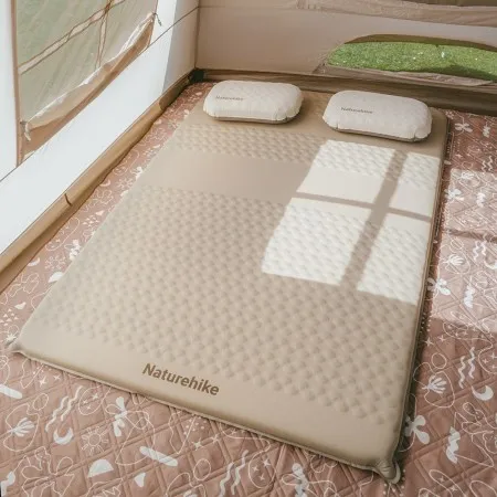 Коврик Naturehike CNK2300WS012 самонадувной двухспальный коричневый 6,5см, 6927595753989