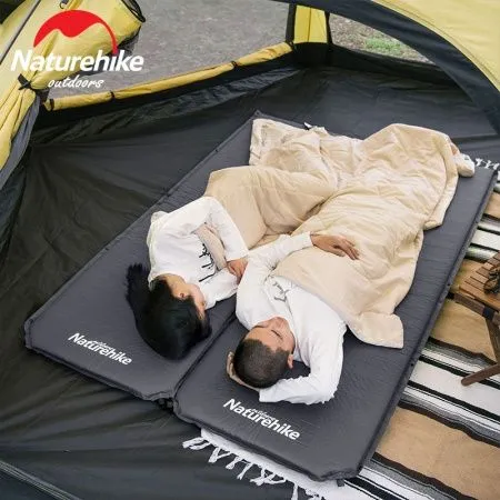 Коврик самонадувной туристический Naturehike D03 Dark Grey, 6927595711491