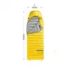Мешок спальный Naturehike CWZ400 NH19W400-Z с пуховым конвертом  L желтый, молния слева, 6927595765364L