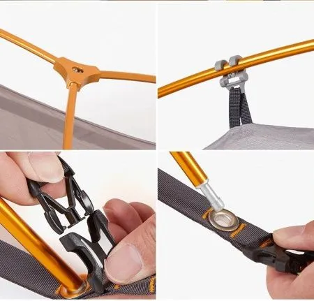 Палатка  Naturehike сверхлегкая + коврик NH18A180-D, оранжевая, 6927595731949 Палатка  Naturehike сверхлегкая + коврик NH18A180-D, оранжевая, 6927595731949
