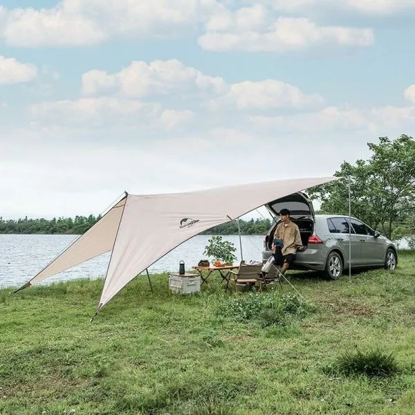 Тент  Naturehike Car Rear Canopy NH21TM001, 590*340 см для кемпинга песочный  (с тремя стойками), 6927595777831 Тент  Naturehike Car Rear Canopy NH21TM001, 590*340 см для кемпинга песочный  (с тремя стойками), 6927595777831