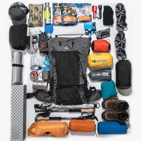Рюкзак Naturehike Rock Series NH19BP095 60L+5L с рамой, dyneema, черный Рюкзак Naturehike Rock Series NH19BP095 60L+5L с рамой, dyneema, черный
