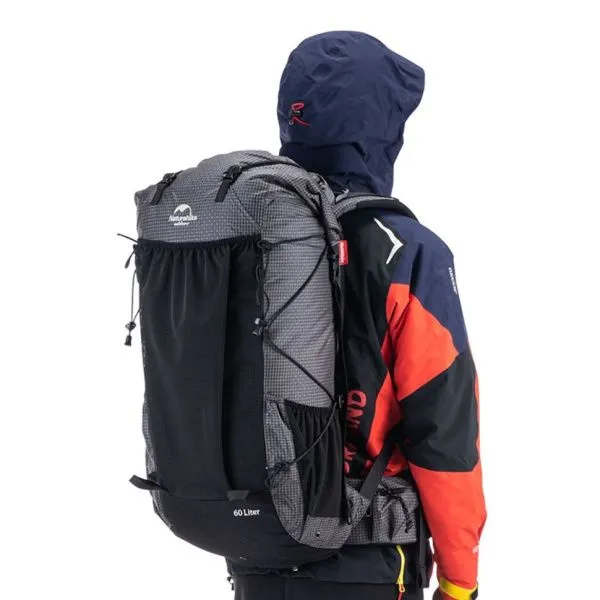 Рюкзак Naturehike Rock Series NH19BP095 60L+5L с рамой, dyneema, черный Рюкзак Naturehike Rock Series NH19BP095 60L+5L с рамой, dyneema, черный