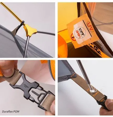 Палатка одноместная Naturehike сверхлегкая + коврик NH18A095-D, оранжевая, 6927595701805 Палатка одноместная Naturehike сверхлегкая + коврик NH18A095-D, оранжевая, 6927595701805